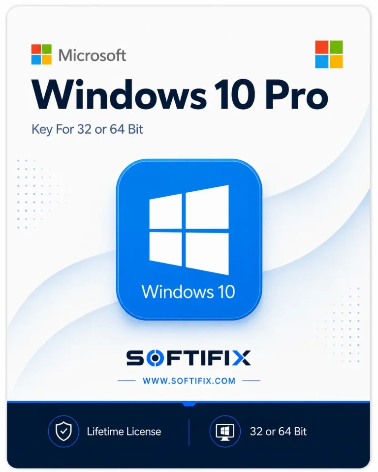 Microsoft Windows 10 Pro For 32 or 64 Bit