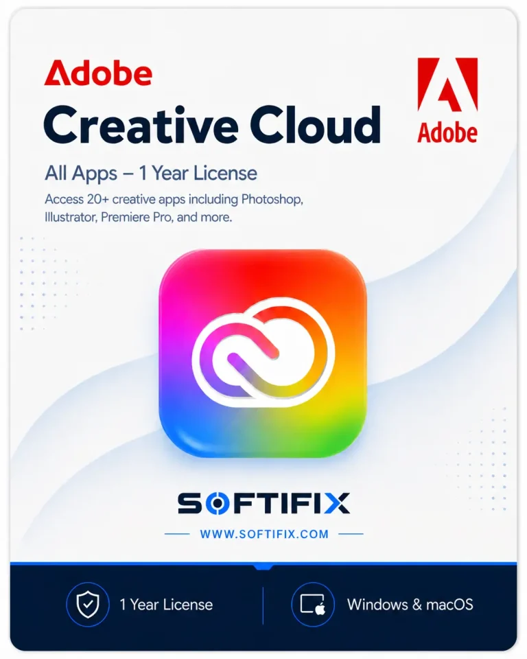 Adobe Creative Cloud All Apps – 1 Year License