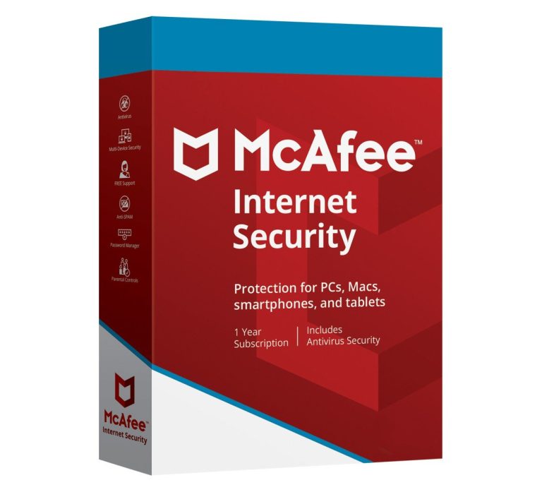 McAfee Internet Security 1 Device 1 Year For Windows