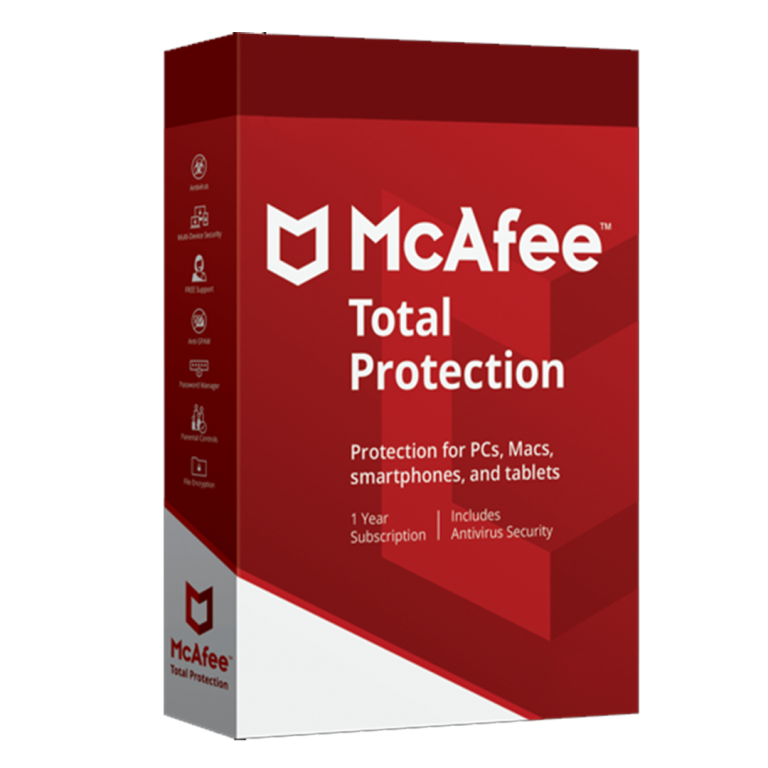 McAfee Total Protection 1 Device 3 Years For Windows