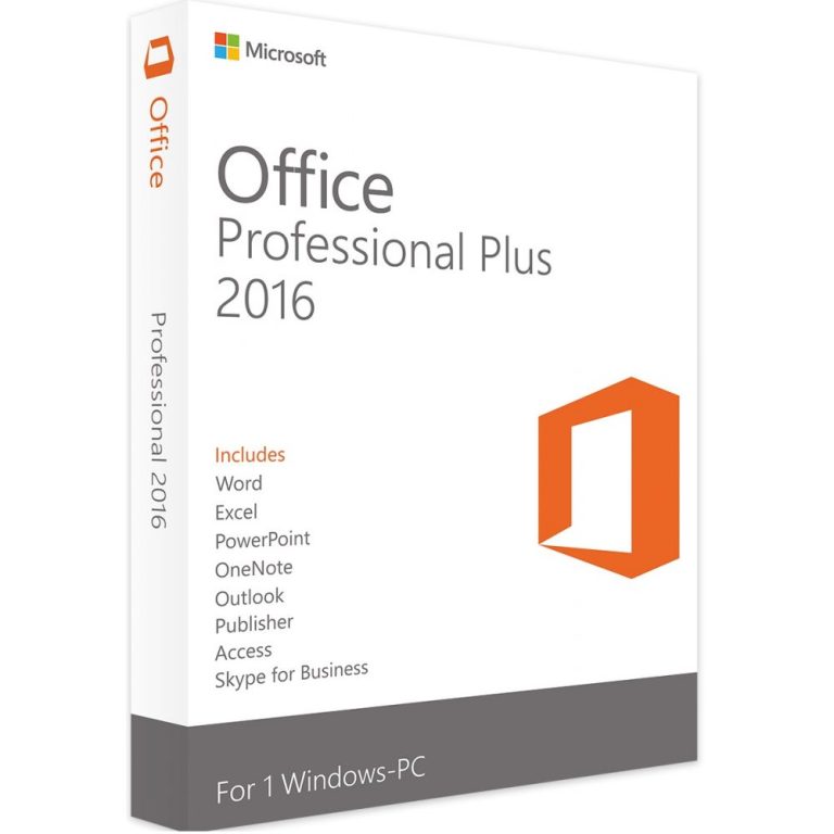 Microsoft Office 2016 Professional Plus | Windows & MAC | Lifetime License
